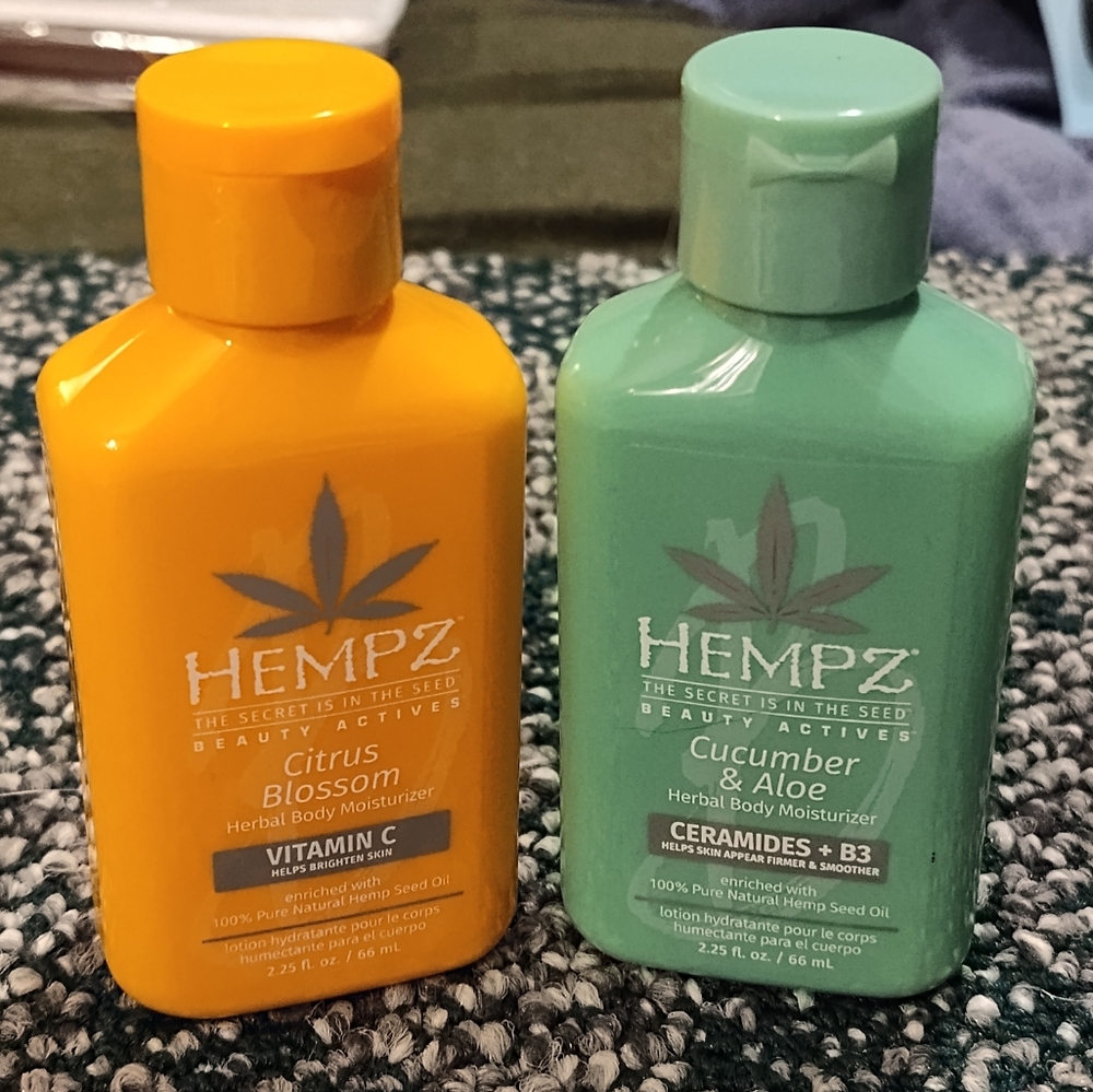 NWT!! Hempz Lotion Set (Cucumber Aloe And Citrus Blossom)